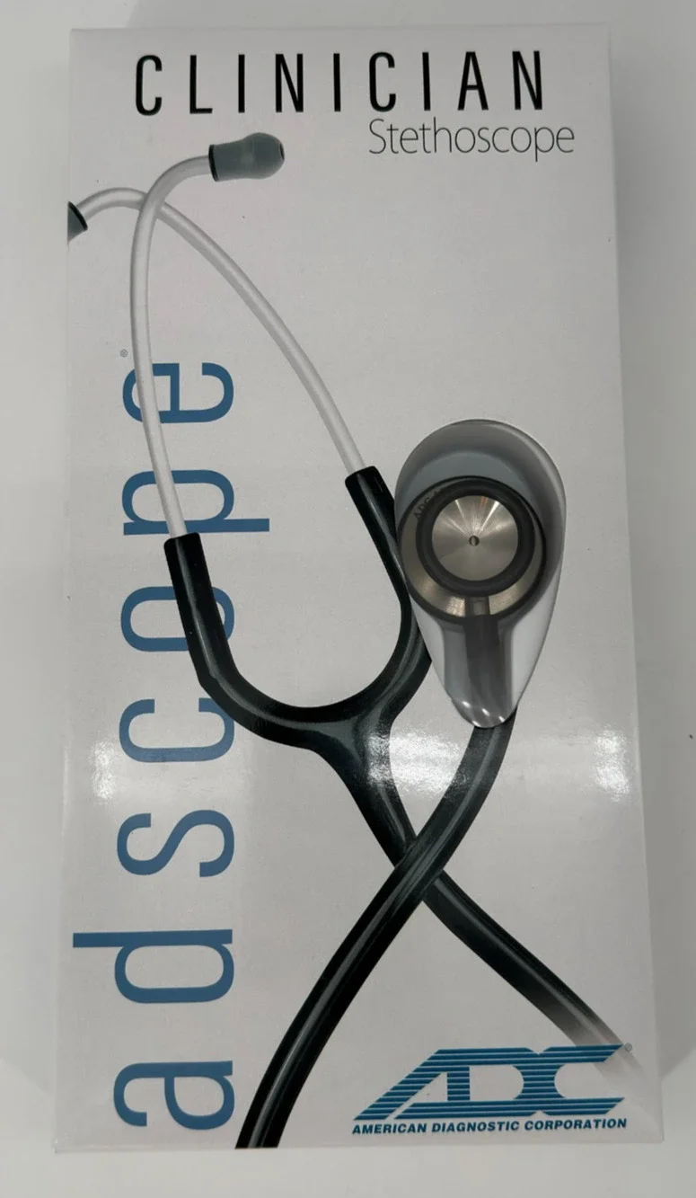 ADC Adscope 603 Clinician Series Stethoscope Adult 30" Black New in Box - Picture 1 of 6